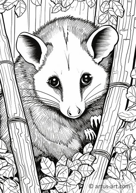 Opossum Fargeleggingsside For Barn